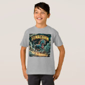 Tunacorn Illustration Combo Creature Funny T-shirt (Voorkant volledig)