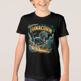 Tunacorn Illustration Combo Creature Funny Tri-Blend Shirt