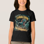Tunacorn Illustration Combo Creature Funny Tri-Blend Shirt (Voorkant)