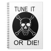 Tune het of sterf de Notitieblok van de schedel Notitieboek (Voorkant)