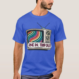 Tune Inrip Out PsychedelicV retro 70s meisje T-shirt