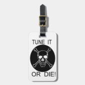 Tune it or Die Circle Skull Baggage Label Bagagelabel (Voorkant verticaal)