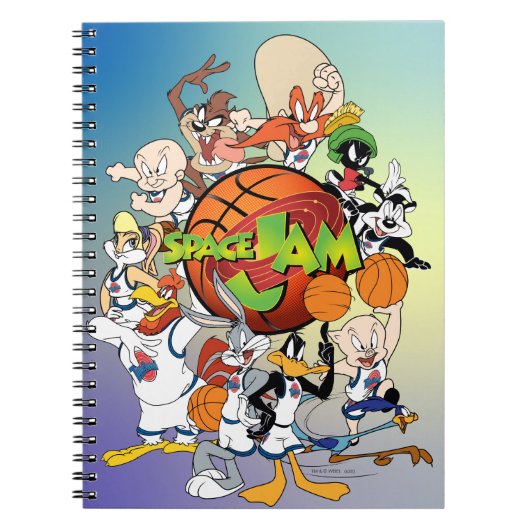 TUNE SQUAD™ Groep SPACE JAM™ Logo Notitieboek (Voorkant)