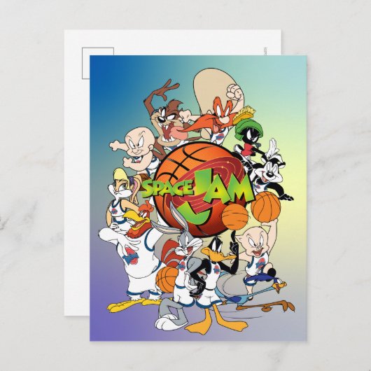 TUNE SQUAD™ Group SPACE JAM™ Logo Uitnodiging Briefkaart (Voorkant / Achterkant)