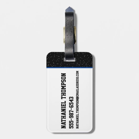 TUNE SQUAD™ & Monstars SPACE JAM™ Logo Bagagelabel (Achterkant verticaal)