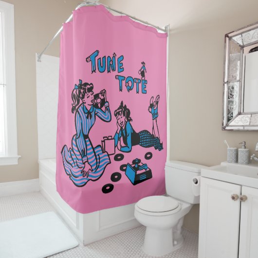 Tune Tote shower curtain Douchegordijn (In situ)