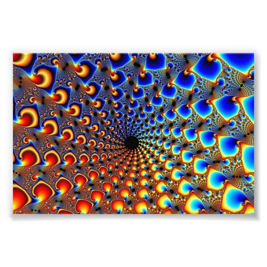 Tunel - Fractal Art Foto Afdruk (Voorkant)