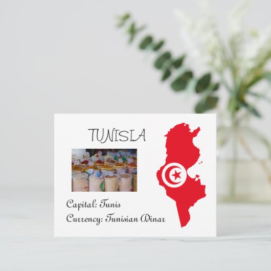 Tunesië Briefkaart (Staand voorkant)