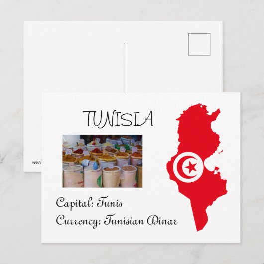Tunesië Briefkaart (Voorkant / Achterkant)