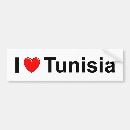 Tunesië Bumpersticker (Voorkant)