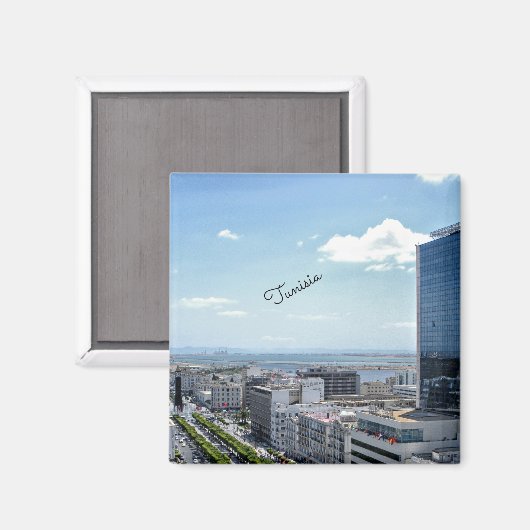 Tunesië cityscape magneet (Voorkant / Achterkant)