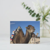 Tunesië, de Sahara, Douz, Zone Touristique, Briefkaart (Staand voorkant)