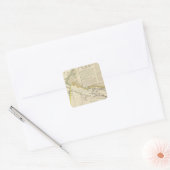 Tunesië en Libië Vierkante Sticker (Envelop)