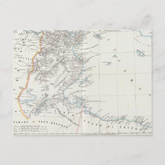 Tunesië en Lybië Briefkaart (Voorkant)