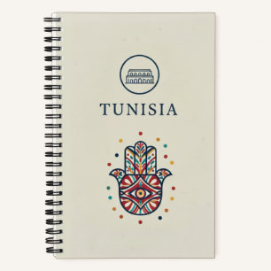Tunesië Erfgoed & El Jem Hamsa Fotoarchief Notitieboek