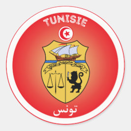 Tunesië Erfgoed Embleem Ronde Sticker