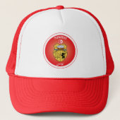Tunesië Erfgoed Embleem Trucker Pet (Voorkant)