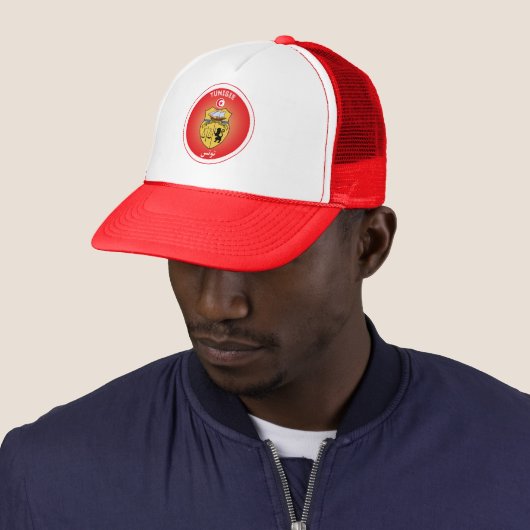 Tunesië Erfgoed Embleem Trucker Pet (In situ)