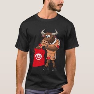 Tunesië fan bull t-shirt