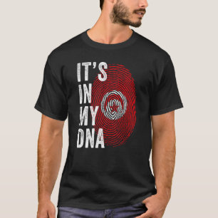 Tunesië Het Zit In Mijn DNA Tunesische Vingerafdru T-shirt