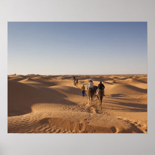 Tunesië, Ksour Area, Ksar Ghilane, Grand Erg 7 Poster