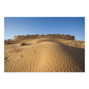 Tunesië, Ksour gebied, Ksar Ghilane, Grand Erg 2 Foto Afdruk