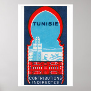 Tunesië - Luciferdoosje Print - Zweden Muur Kunst