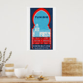 Tunesië - Matchbox Print - Zweedse Muurkunst (Keuken)