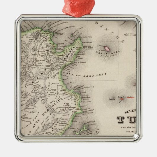 Tunesië Metalen Ornament (Voorkant)