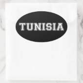 Tunesië Ovale Sticker (Tas)