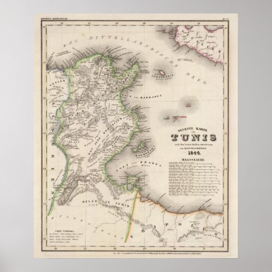 Tunesië Poster (Voorkant)