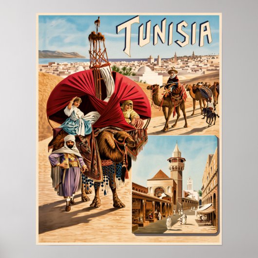 Tunesië poster (Voorkant)