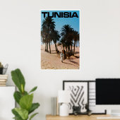 Tunesië Print Noord-Afrika Poster Vintage Reizen (Thuiskantoor)