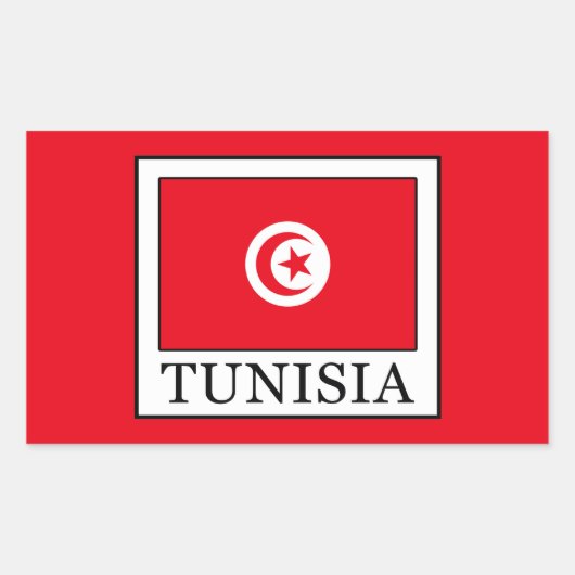 Tunesië Rechthoekige Sticker (Voorkant)