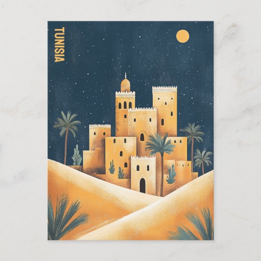 Tunesië Reizen Briefkaart (Voorkant)