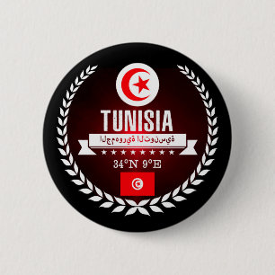 Tunesië Ronde Button 5,7 Cm