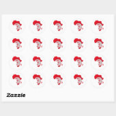 Tunesië Ronde Sticker (Vel)