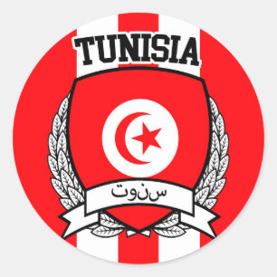 Tunesië Ronde Sticker