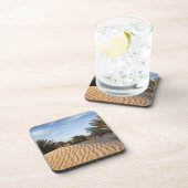 Tunesië, Sahara, Douz, Great Dune, palm 2 Onderzetter (Rechterzijde)