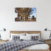 Tunesië, Sahara, Douz, Great Dune, palm Canvas Afdruk (Insitu (Slaapkamer))