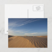 Tunesië, Sahara, Douz, Great Dune, schemering Briefkaart (Voorkant / Achterkant)