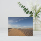 Tunesië, Sahara, Douz, Great Dune, schemering Briefkaart (Staand voorkant)