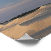 Tunesië, Sahara, Douz, Great Dune, schemk 2 Poster (Hoek)