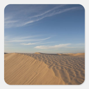 Tunesië, Sahara-woestijn, Douz, Grote Duin, scheme Vierkante Sticker
