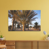 Tunesië, Saharawoestijn, Douz, Grote Duin, palm Canvas Afdruk (Insitu (Woonkamer))