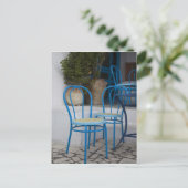 Tunesië, Sidi Bou zei: caféstoelen Briefkaart (Staand voorkant)