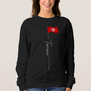 Tunesië Signature Vlag Elegante Patriottische Tune Trui