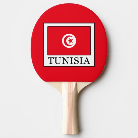 Tunesië Tafeltennisbatje (Voorkant)