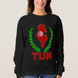 Tunesië Tunesië kaart Tunesië Vlag Tunesische Trui