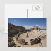 Tunesië, Tunesische centrale kust, El Jem, Roman 6 Briefkaart (Voorkant / Achterkant)